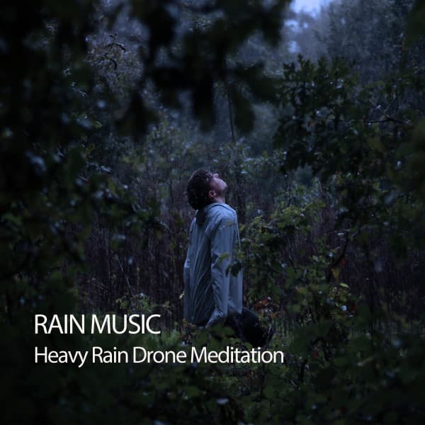 Rain Music: Heavy Rain Drone Meditation - Hang Drum Music