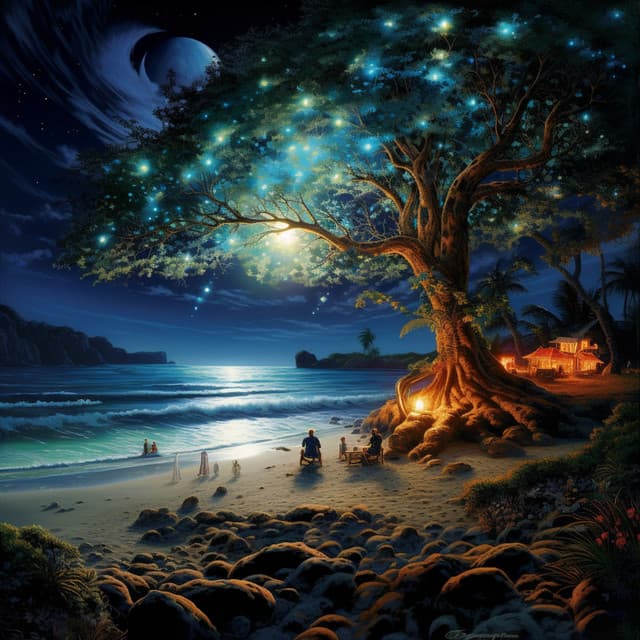 Tranquil Retreat: Harmonic Fireside Relaxation - Nature Calm