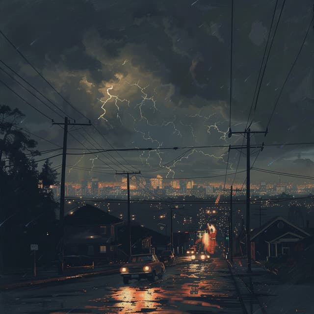 Peaceful Downpour with Chill Rain and Thunder Relaxation - Relaxing Music Zone