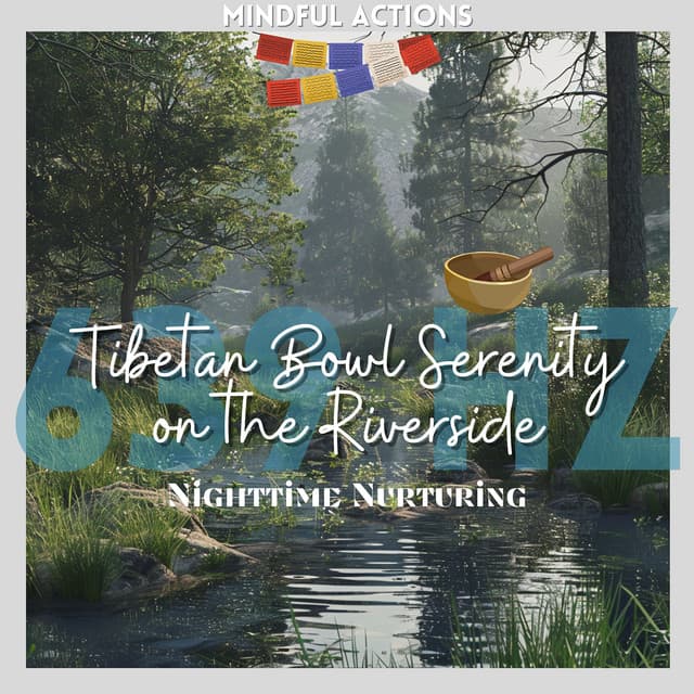 Tibetan Bowl Serenity on the Riverside - Mindful Actions