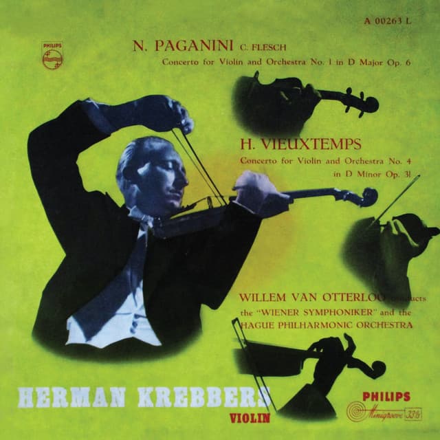 Paganini: Violin Concerto No. 1; Vieuxtemps: Violin Concerto No. 4 - Herman Krebbers