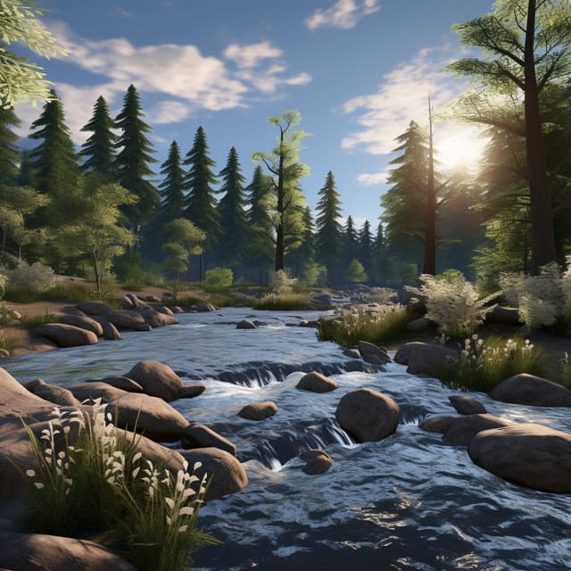 River Rhythms: Flowing Chord Echoes - Sounds Of Calm