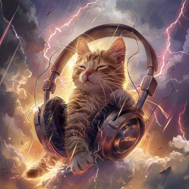 Cats and Thunder: Soothing Harmonies - Music for Cats TA