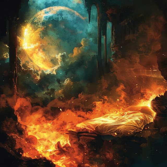 Binaural Fire Nocturnes: Sleep Anthems - Sleep Music α