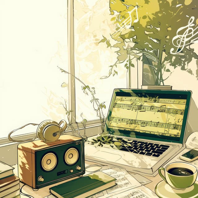 La Biblioteca Flotante: Estudio de Saxofón en la Noche - Concentration