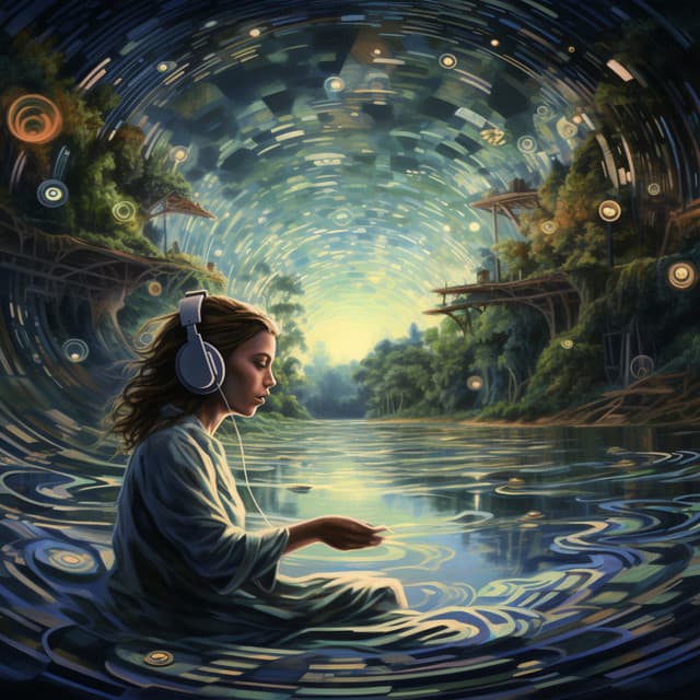 Serene Mind: Binaural Flowing Waters Meditation Harmony - Pilates Music