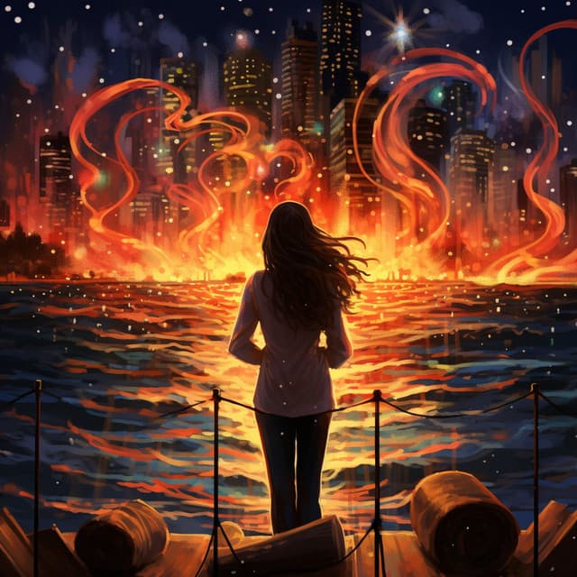 Sueño De Llamas: Nana Suave De Fuego - Paisaje sonoro de la costa oeste