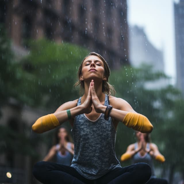 Yoga with Binaural Rain: Calm and Focused Practice - Frequency Vibrations