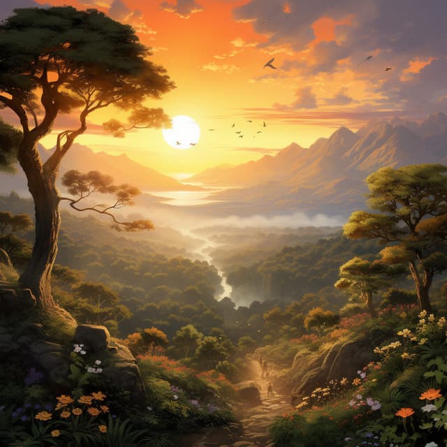 Sunset Serenity: Nature's Peaceful Lullabies - Nature Sounds Artists