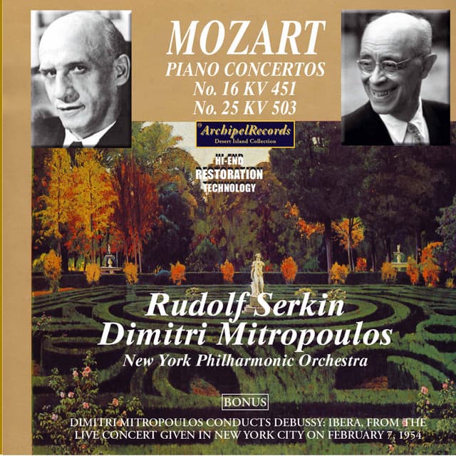 Mozart Piano Concertos 16 and 25 - New York Philharmonic