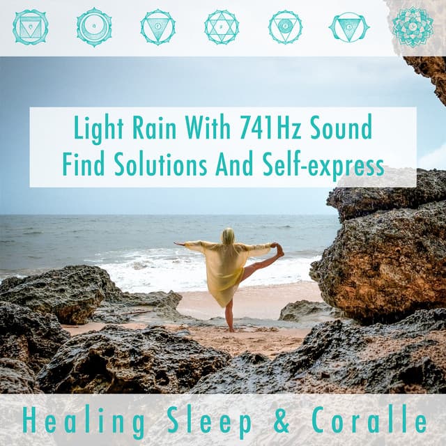 Light Rain with 741Hz sound find solutions and self-express - Healing Sleep