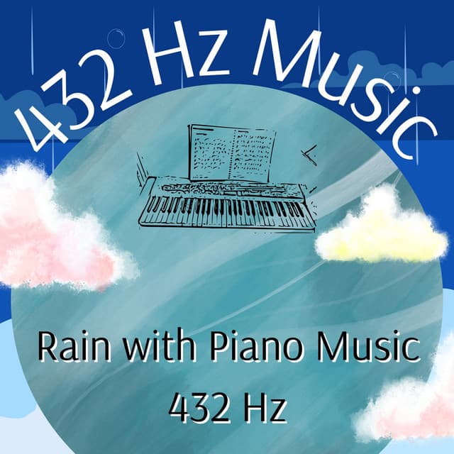Rain with Piano Music 432 Hz - 432 Hz Music