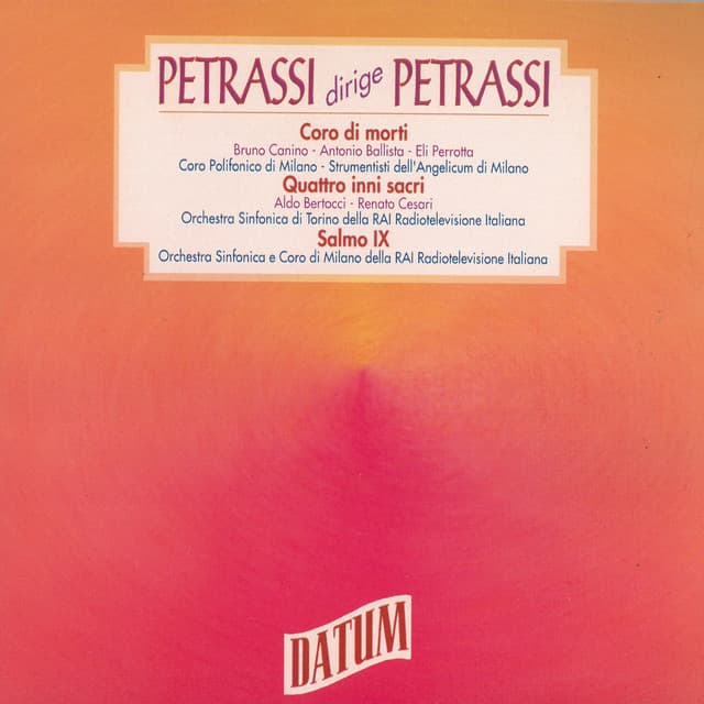 Petrassi dirige Petrassi - Goffredo Petrassi