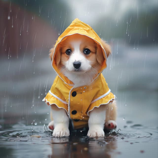 Ladridos De Perros Bajo La Lluvia: Melodías Alegres - Música para tu perro