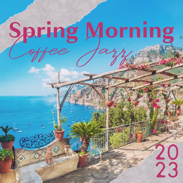 Spring Morning Coffee Jazz 2023: Slow Bossa Nova Music with Ocean Waves for Work, Study, Restaurant and Relaxation - Summer Bossa Nova Club