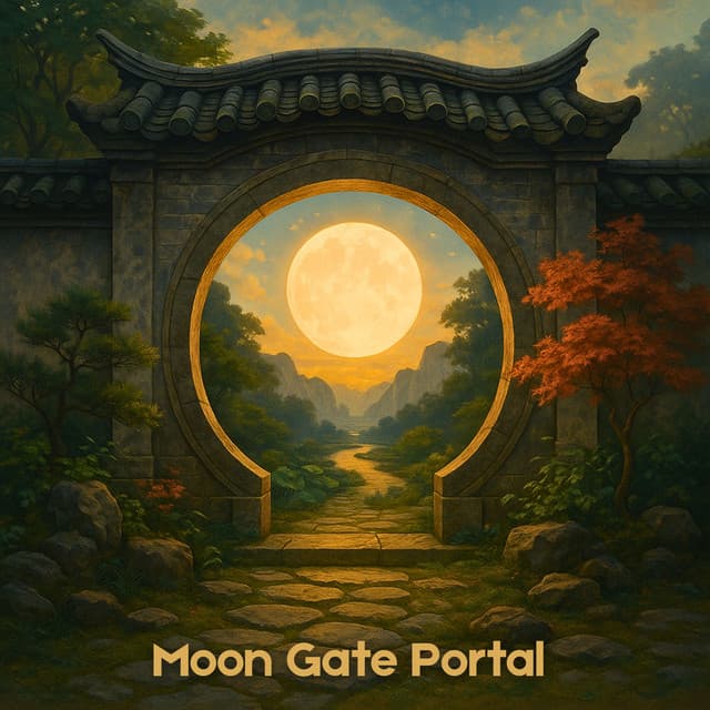 Moon Gate Portal to Manifest Harmony - Qiang Hirohashi