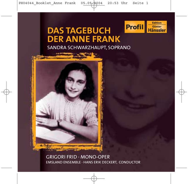 Frid: Das Tagebuch Der Anne Frank - Grigory Frid