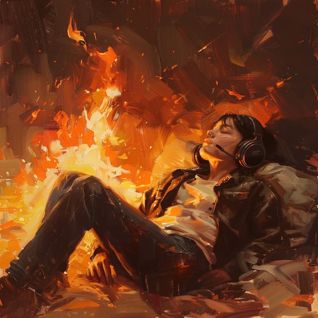 Fire Sleep Harmony: Restful Flames - Noises Of Ambience