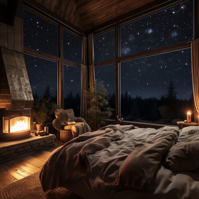 Nocturnal Fireside Serenity: Sleepy Piano Soundscapes - One Audience Piano