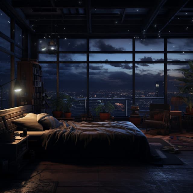 Night's Soft Caress: Music for Peaceful Rest - Resonance of sleep