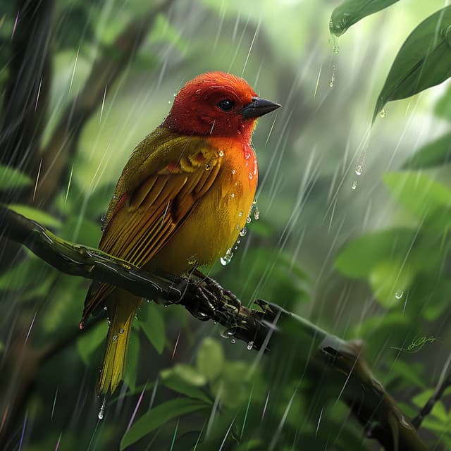 Relaxing Binaural Nature: Gentle Rain and Bird Sounds - Sounds of the Jungle