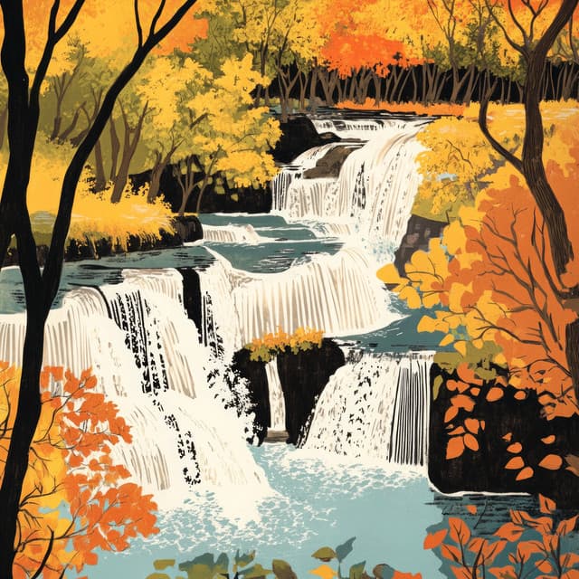 Waterfall's Nighttime Symphony for Providing An Ideal Backdrop for A Peaceful Night's Sleep - Streams & Mist