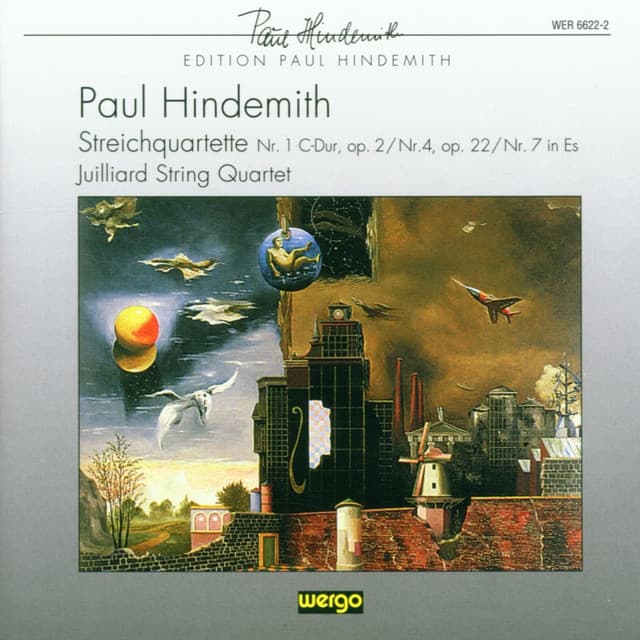 Hindemith: Streichquartett Nr. 1 C-Dur, op. 2 / Streichquartett Nr. 4, op. 22 / Streichquartett Nr. 7 in Es - Paul Hindemith