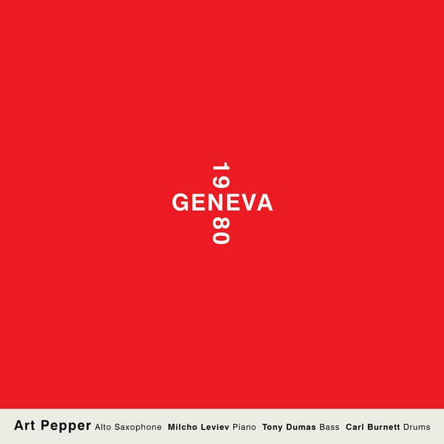 Geneva 1980 - Art Pepper