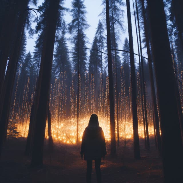 Soñando Junto A Las Llamas: Aria Nocturna Tranquila - Bosque Negro