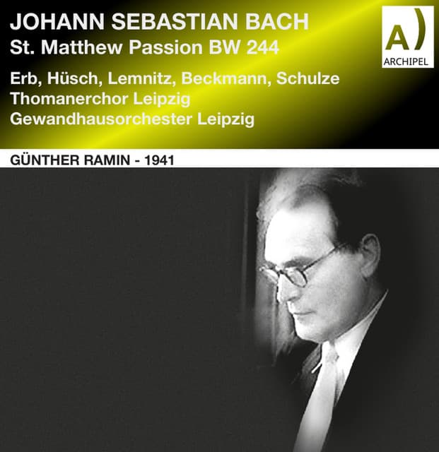St. Matthew Passion conducted by Günther Ramin the legendary 1941 Recording HD Mastering - Johann Sebastian Bach