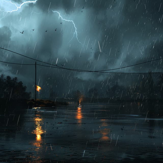 Binaural Rain for Pets: Calming Thunder Sounds - Sleepy Pets