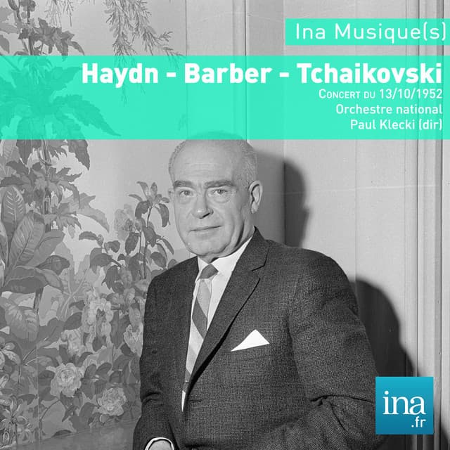 J. Haydn - S. Barber - P. I. Tchaïkovski, Orchestre National de la RTF, Concert du 13/10/1952, Paul Klecki - Orchestre National de la RTF