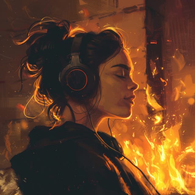 Melodías De Fuego: Llama Vibrante De Música - Visión mágica
