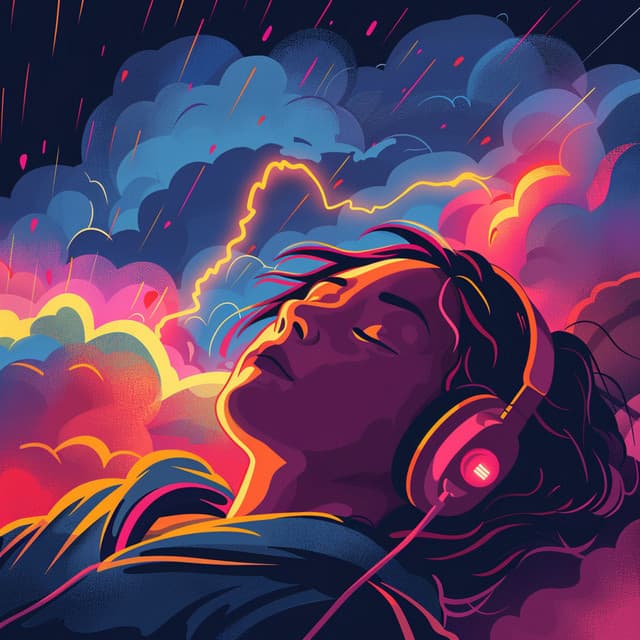 Sleep in Thunder's Embrace: Calming Music - Sleepy Moon