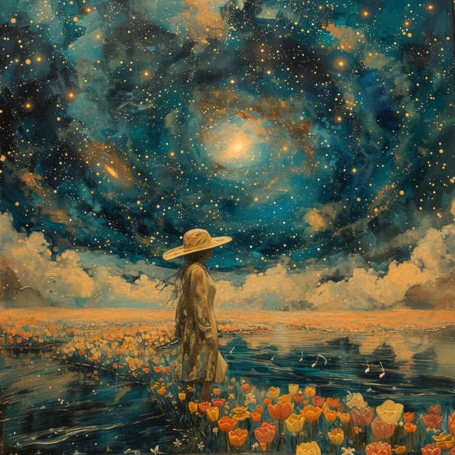 Een Reis door de Sterren: Celeste's Kosmische Verbinding met Verwondering - The Flow Atmosphere