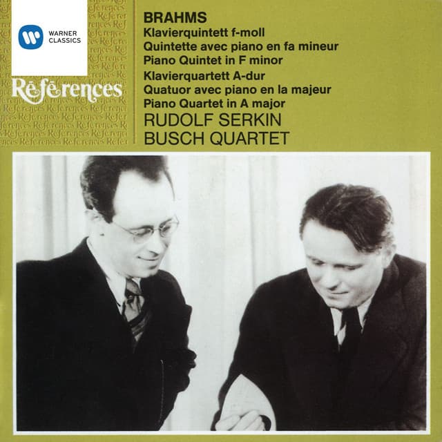 Brahms: Piano Quintet in F Minor, Op. 34a & Piano Quartet No. 2, Op. 26 - Johannes Brahms