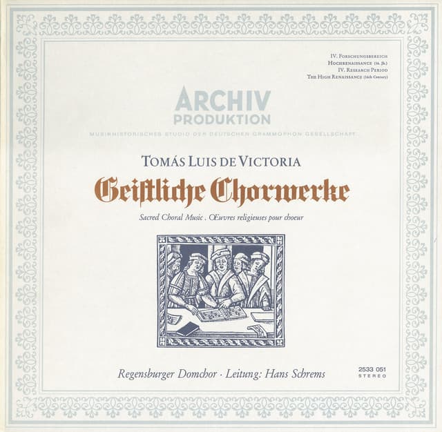 Victoria: Missa "Vidi Speciosam"; Motet "Vidi Speciosam"; Responsorium IV; Motet "O Domine Jesu Christe"; Responsorium IV; Responsorium VI; Lectio III; Responsorium IX; Motet "Dum Complerentur"; Motet "Surrexit Pastor Bonus" - Tomás Luis de Victoria