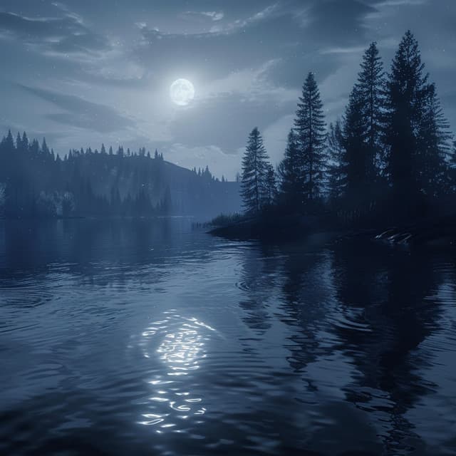 Nighttime Water Serenade: Chill Tones for Rest - Best Sleep Music Academy