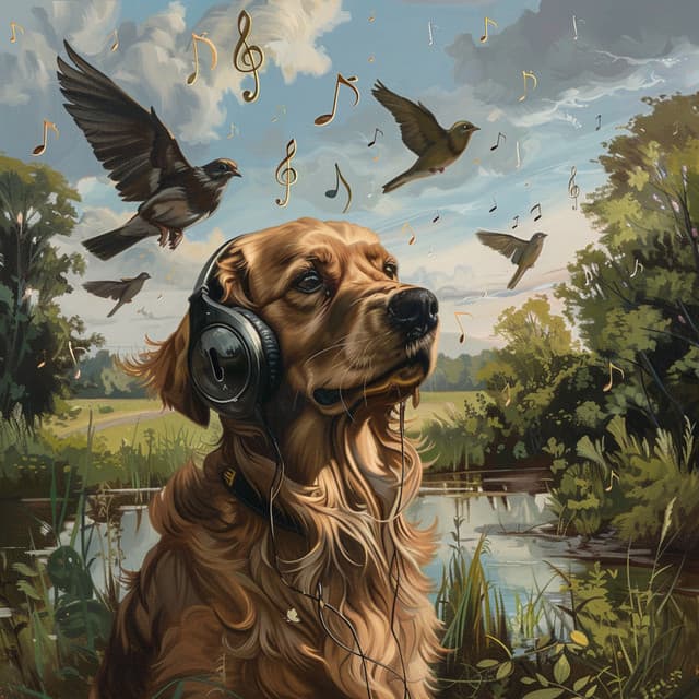 Dogs Gentle Echoes: Binaural Birds Symphony - 80 88 Hz - Music for Calming Dogs