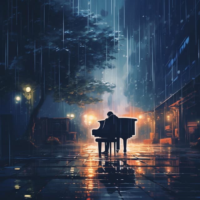 Meditación De Trabajo Lluvioso Con Piano Tranquilo - Piano para dormir