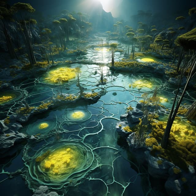 Aqua Crescendo: Melodic Water Paths - Upbeat Morning Music