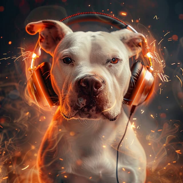 Dogs in Thunder's Rhythm: Playful Soundscapes - Calming for Dogs