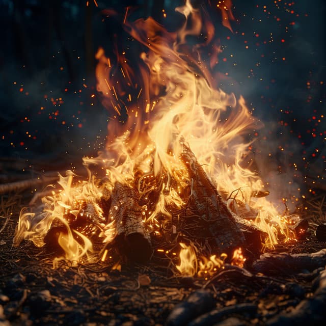 Warmth and Chill: Fire Night Ambience - Thermal Femme