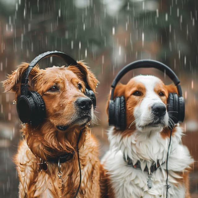 Pets in the Rain: Calming Sounds - Music for Pets Library