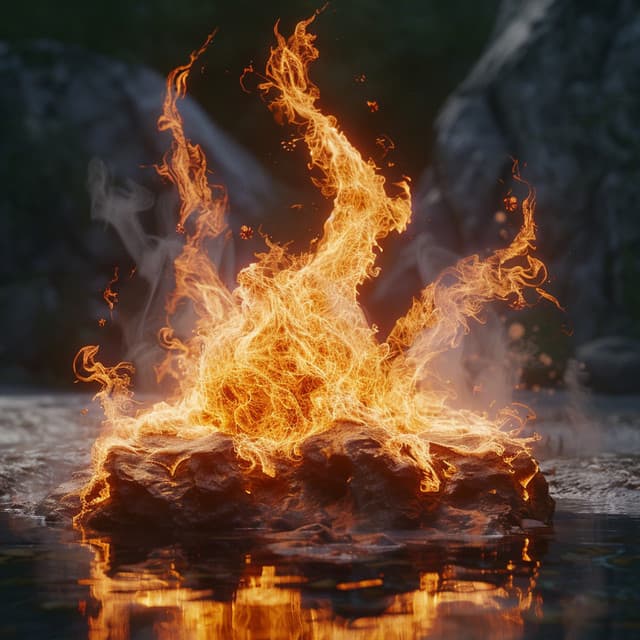 Ember Relaxation: Binaural Tones and Fire - Relax River