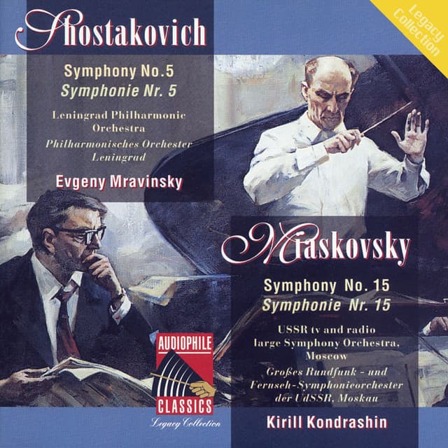 Shostakovich: Symphony No. 5 - Myaskovsky: Symphony No. 15 - The Ussr Tv Radio Large Symphony Orchestra