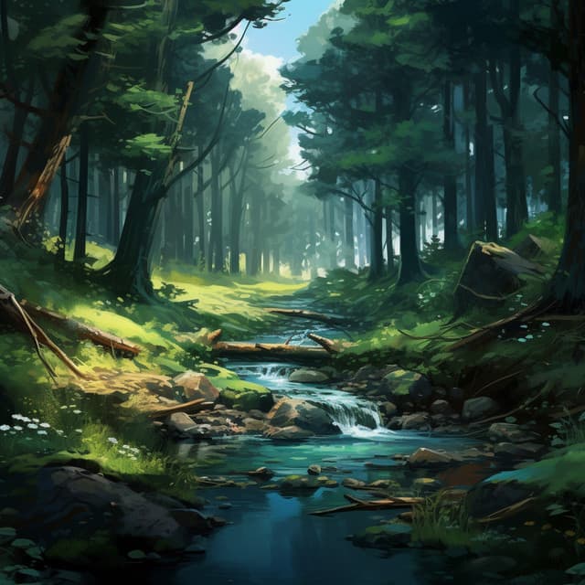 Binaural Harmony by the Forest River: A Relaxation Journey - Earth Frequencies and 432 Hz Frequencies