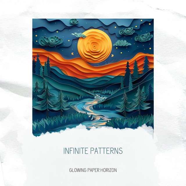 Infinite Patterns - Glowing Paper Horizon