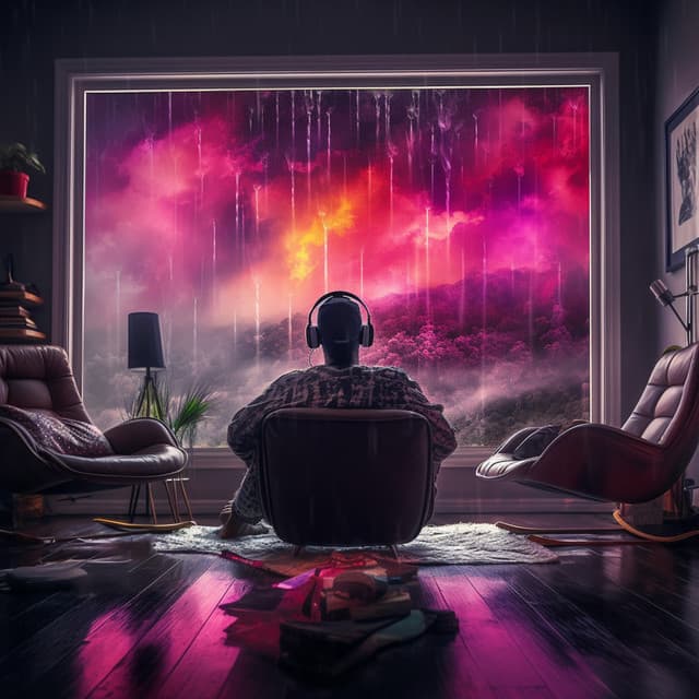 Binaural Calm: Rain Relaxation Echoes - Relaxing Peace