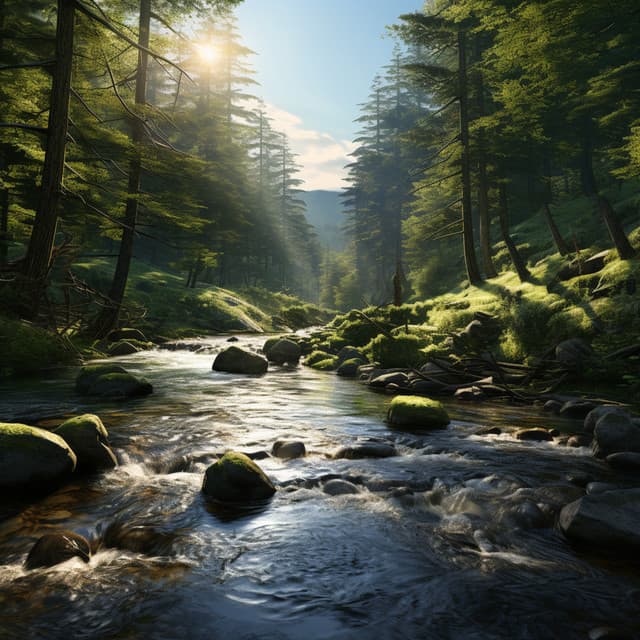 Cats' Stream: Serene Water Echoes - Water sound bank